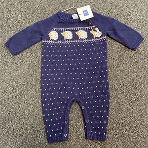 NWT Janie & Jack Fair Isle Sweater One Piece